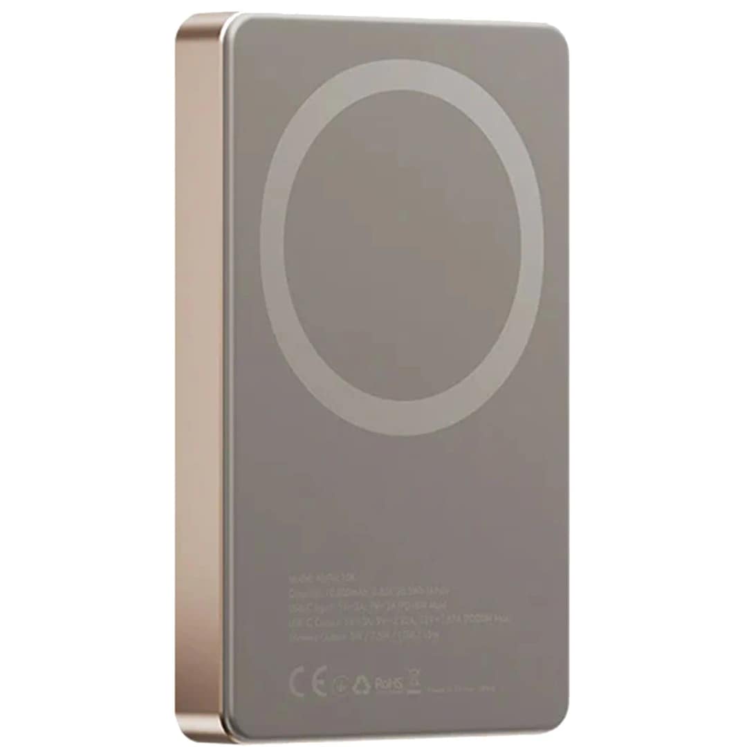 Внешний аккумулятор EnergEA Alupac 10K 10000 mAh Magsafe, Gold — фото 2