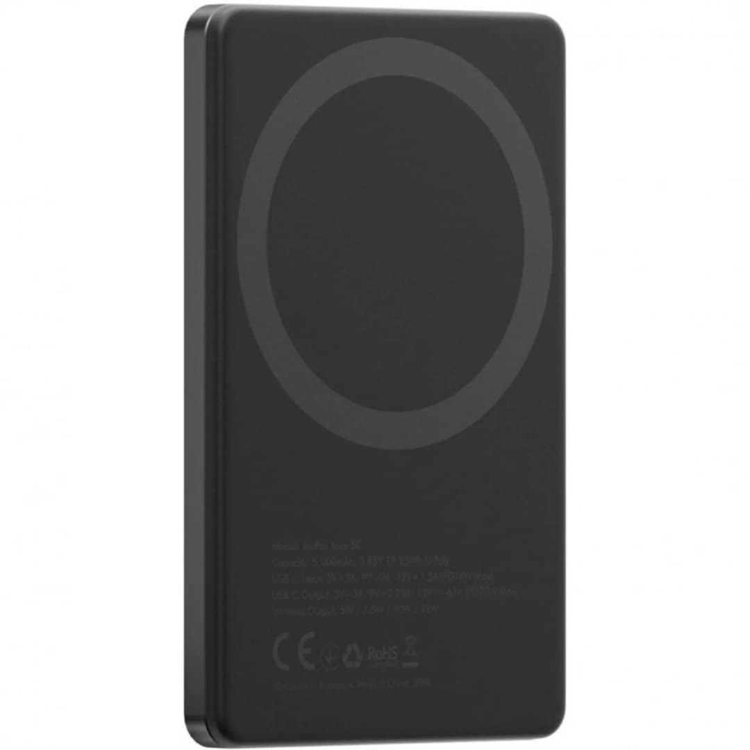 Внешний аккумулятор EnergEA Alupac Mini 5K 5000 mAh Magsafe, Gunmetal Black — фото 2