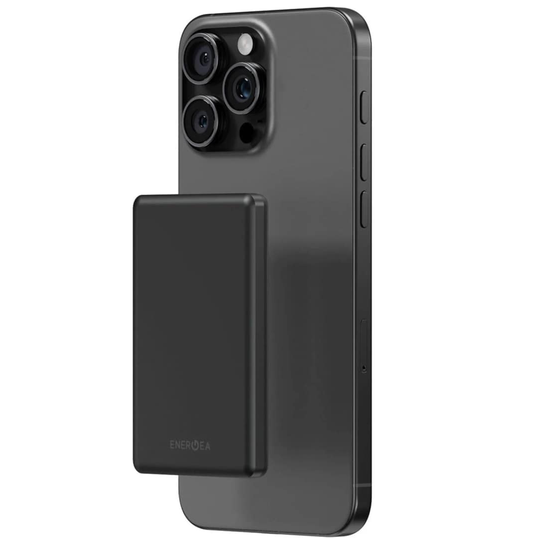 Внешний аккумулятор EnergEA Alupac Mini 5K 5000 mAh Magsafe, Gunmetal Black — фото 3