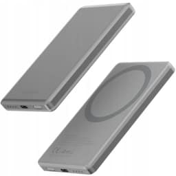 Внешний аккумулятор EnergEA Alupac Mini 5K 5000 mAh Magsafe, Natural Titanium — фото 4