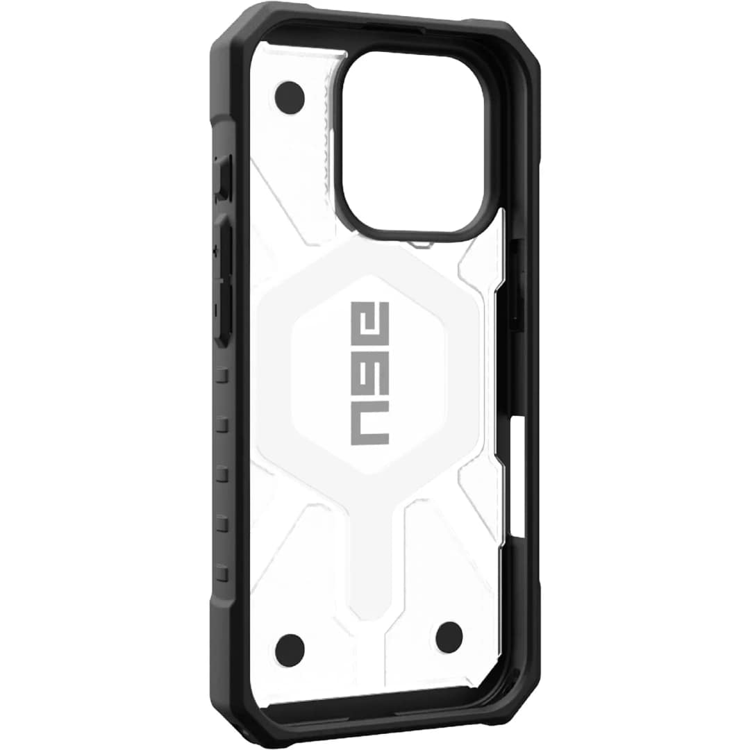 Чехол UAG MagSafe Pathfinder Clear для iPhone 16 Pro Silver, Ice — фото 3
