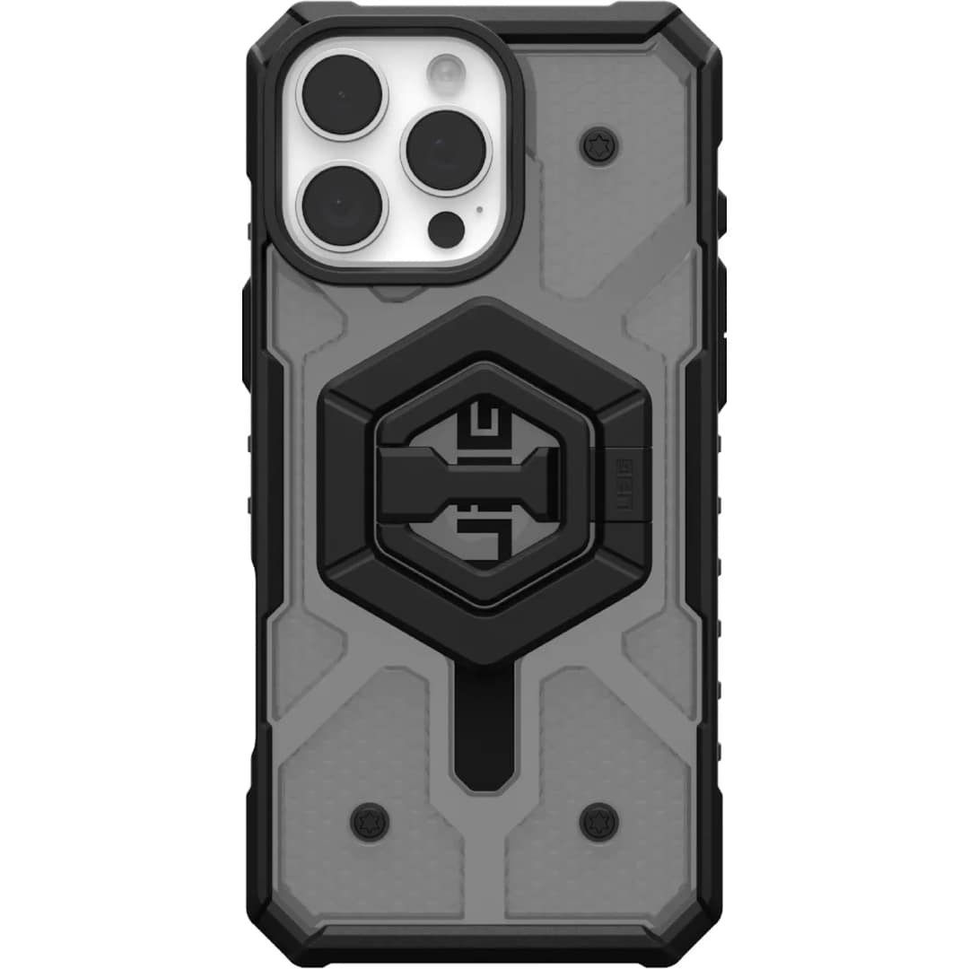 Чехол UAG MagSafe Pathfinder Clear для iPhone 16 Pro Max Ash Black Sand — фото 5