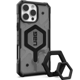 Чехол UAG MagSafe Pathfinder Clear для iPhone 16 Pro Max Ash Black Sand — фото 6