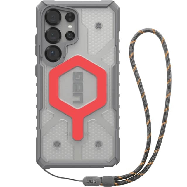 Чехол UAG MagSafe Pathfinder Clear для Samsung Galaxy S25 Ultra Active Lava Lanyard