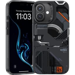 Чехол Benks Magnetic Perspective-Mecha Case with MagSafe для iPhone 16, Black — фото 1