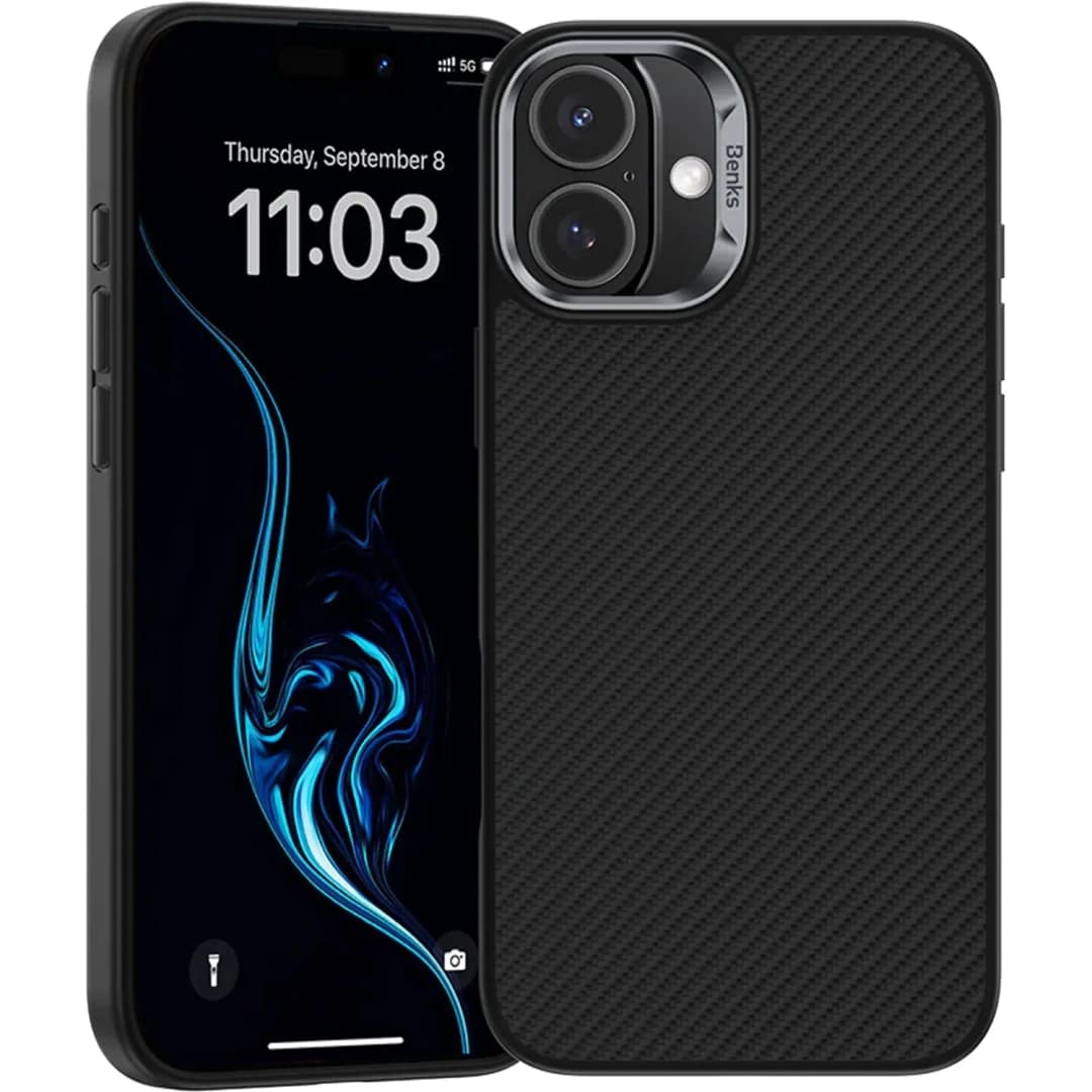 Чехол Benks ArmorPro Case built with Kevlar 600D для iPhone 16 Plus Black — фото 4