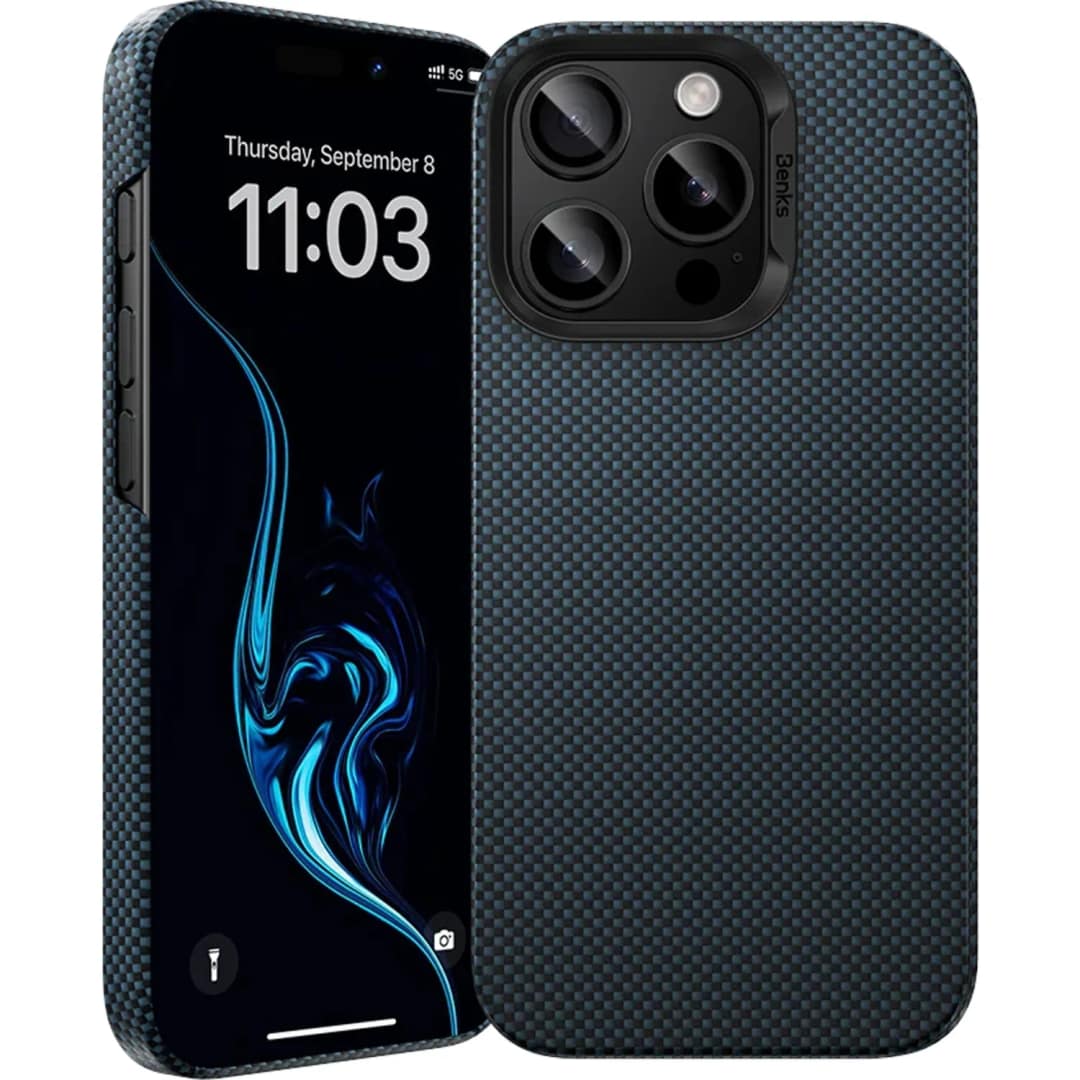 Чехол Benks ArmorTint Case built with Kevlar для iPhone 16 Pro, Blue — фото 3