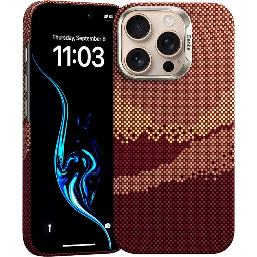 Чехол Benks ArmorAir Case Built with Kevlar для iPhone 16 Pro, Golden Tide — фото 5