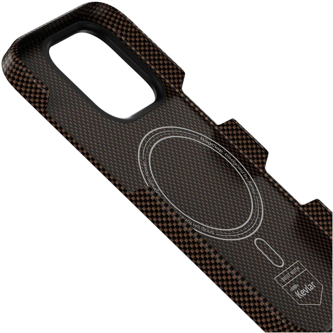 Чехол Benks ArmorTint Case built with Kevlar для iPhone 16 Pro Max, Gold — фото 4