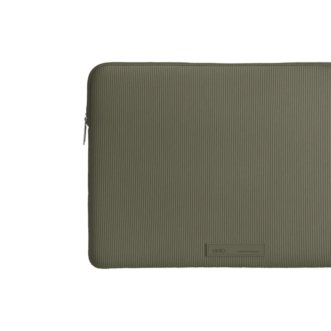 Чехол-папка Uniq Cyprus RE Laptop Sleeve для ноутбуков 14", Dark Sage Green — фото 2