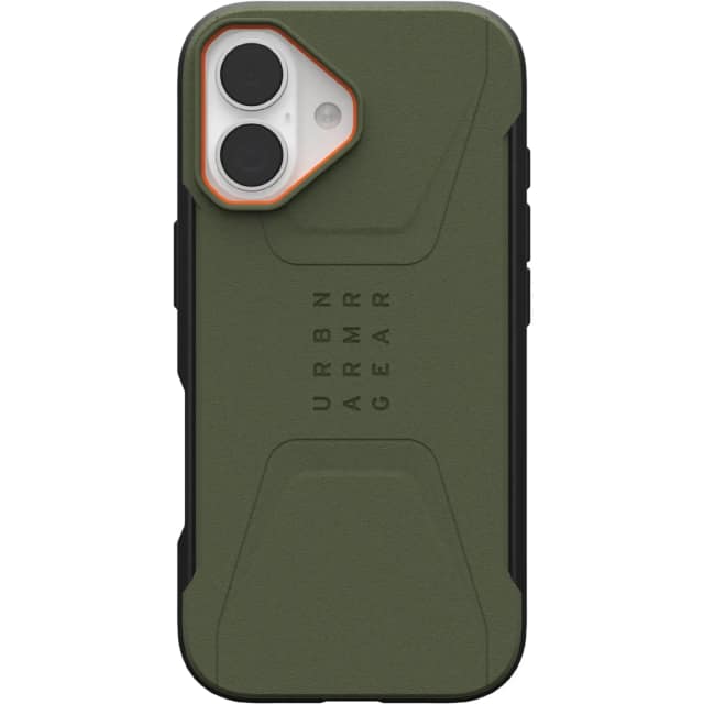 Чехол UAG MagSafe Civilian для iPhone 17, Olive/Orange