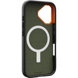 Чехол UAG MagSafe Civilian для iPhone 17, Olive/Orange — фото 3