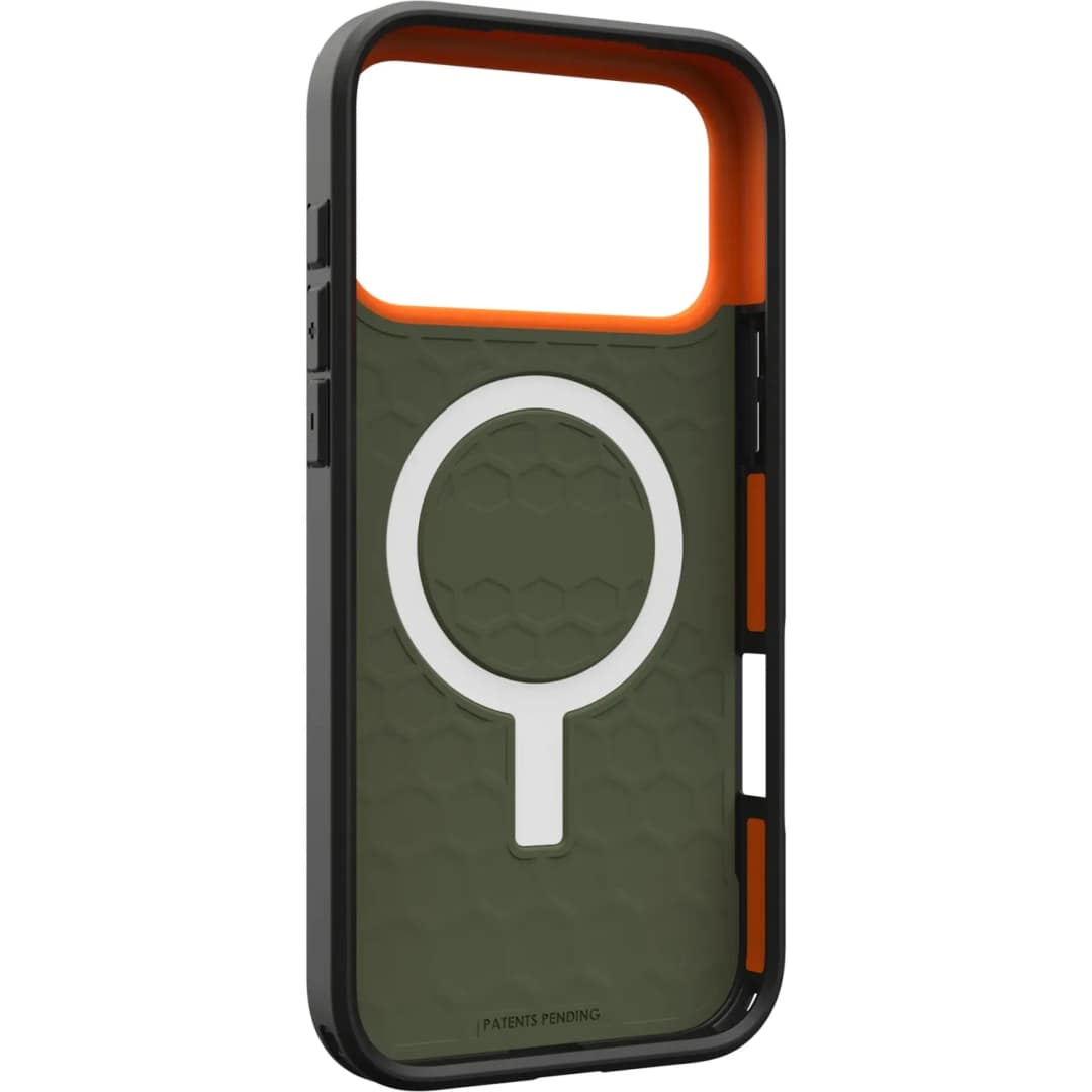 Чехол UAG MagSafe Civilian для iPhone 17 Pro Max, Olive/Orange — фото 4