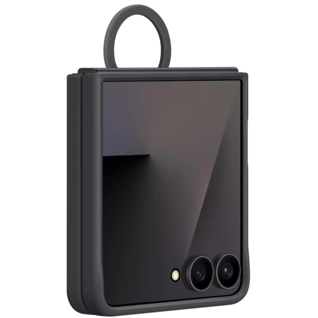 Чехол Samsung Silicone Ring Case для Galaxy Z Flip7, Black