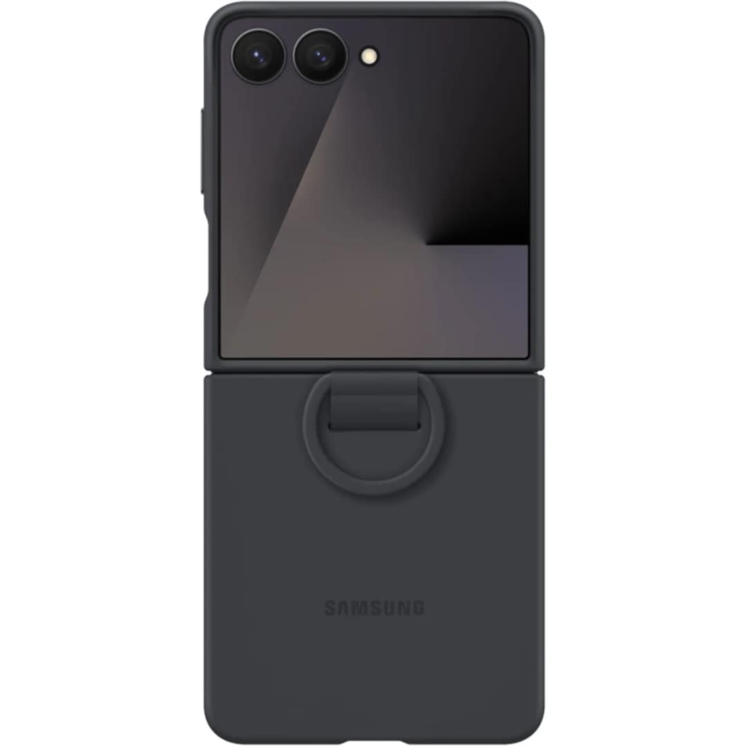 Чехол Samsung Silicone Ring Case для Galaxy Z Flip7, Black — фото 3