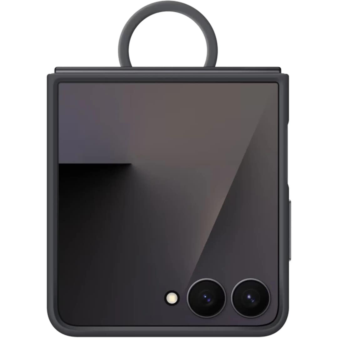Чехол Samsung Silicone Ring Case для Galaxy Z Flip7, Black — фото 5