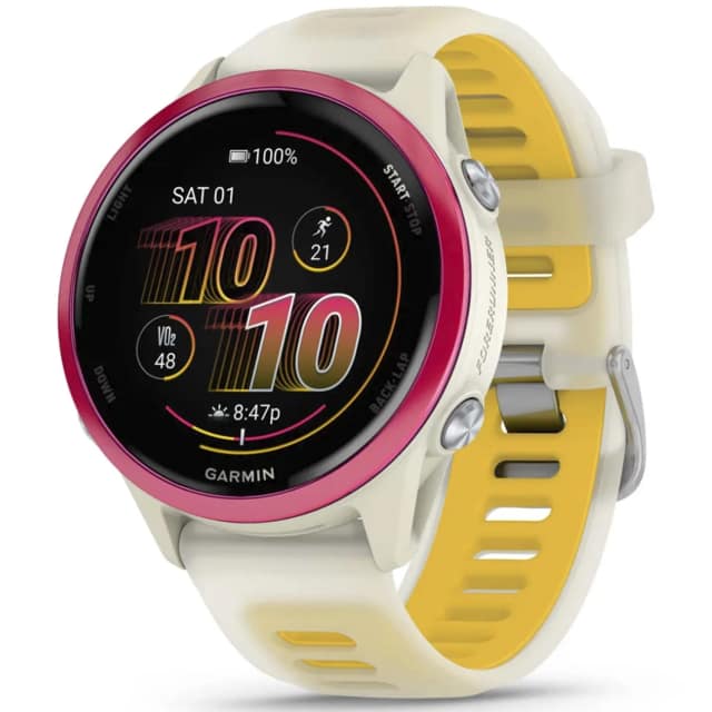 Умные часы Garmin Forerunner 570 42mm Band, Raspberry Bone/Mango
