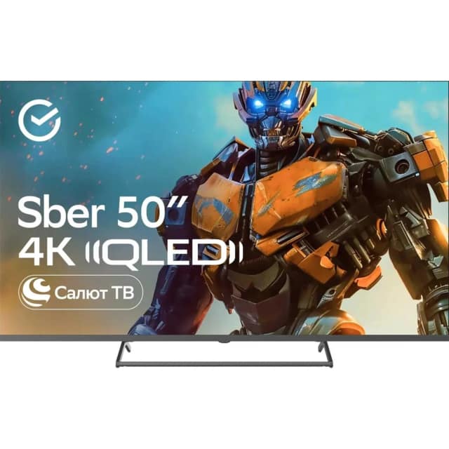 Телевизор Sber 50" QLED 4K UHD Салют ТВ