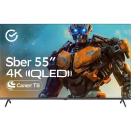 Телевизор Sber 55" QLED 4K UHD Салют ТВ — фото 1