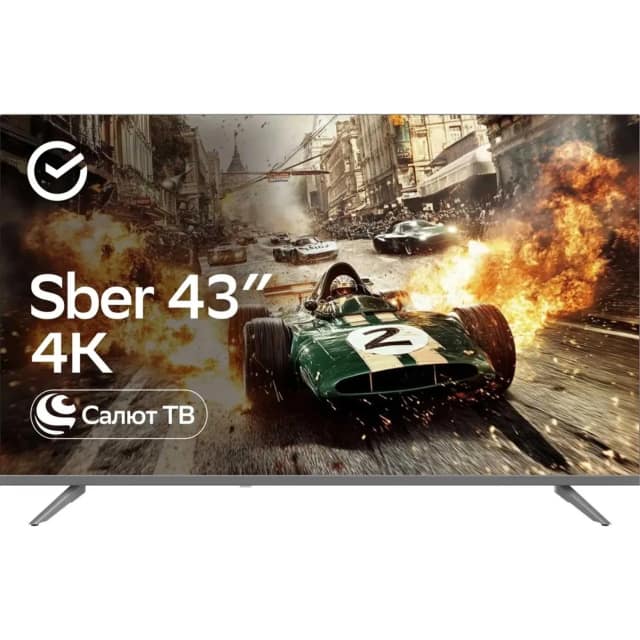 Телевизор Sber 43" LED UHD Салют ТВ