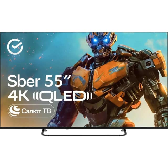 Телевизор Sber 55" QLED 4K UHD Салют ТВ