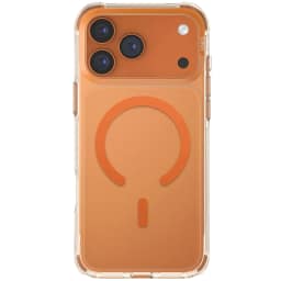 Чехол Uniq LifePro Xtreme Anti-FingerprintSlim Hybrid Case with MagClick для iPhone 17 Pro, Frost Clear/Volt Orange — фото 2