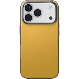 Чехол Uniq Lyden DS -Tone Premium Leatherette Case with MagClick для iPhone 17 Pro Max, Canary Yellow/Flint Gray — фото 4