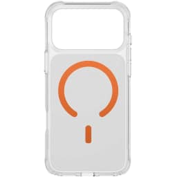 Чехол Uniq LifePro Xtreme Anti-FingerprintSlim Hybrid Case with MagClick для iPhone 17 Pro Max, Frost Clear/Volt Orange — фото 3