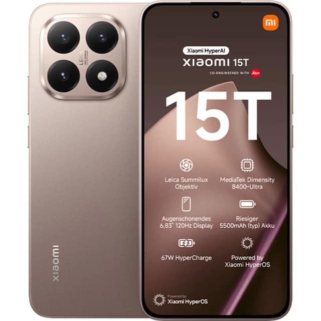 Смартфон Xiaomi 15T 12 Global Version, Rose Gold