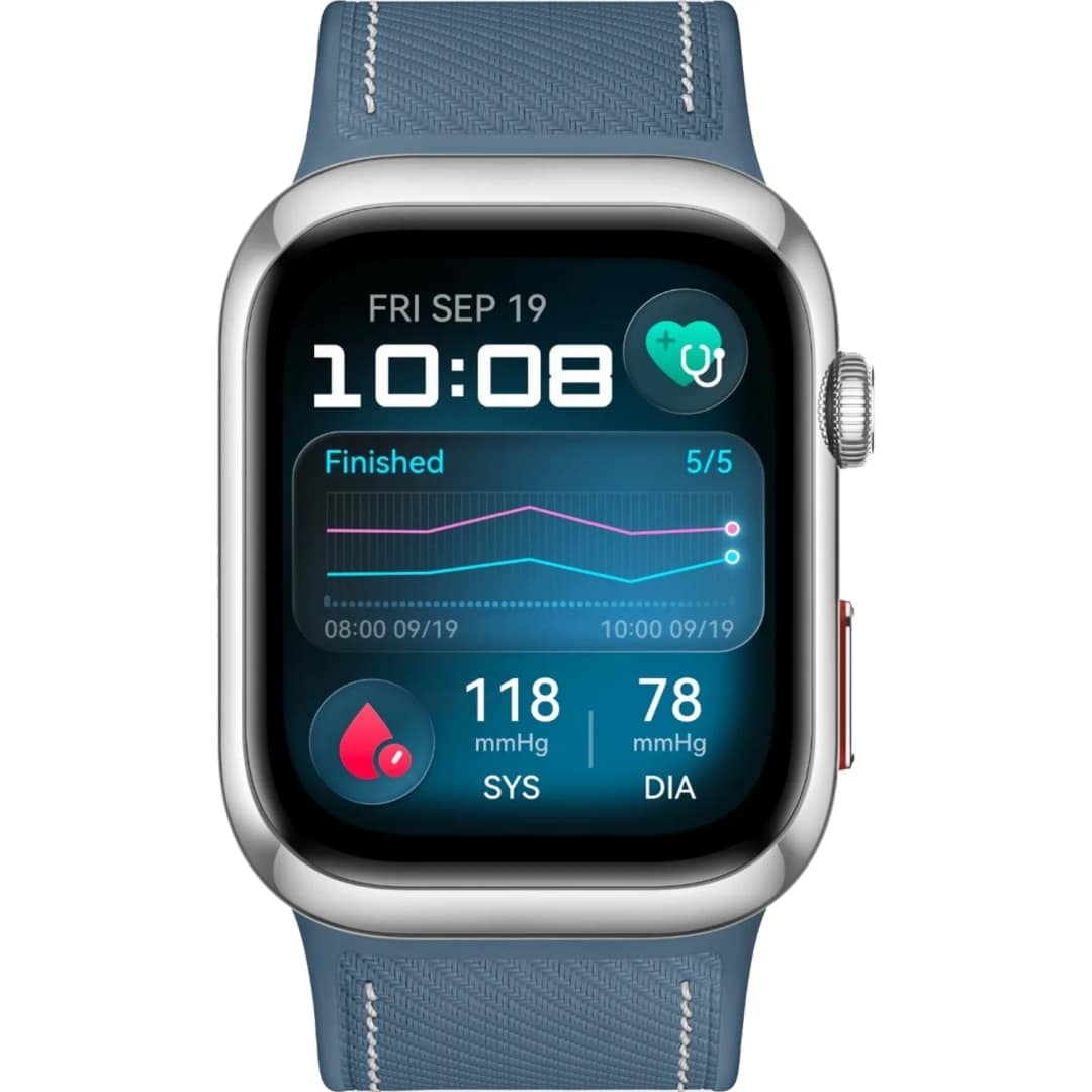 Смарт-часы Huawei Watch D2 Composite Leather, White/Blue — фото 3