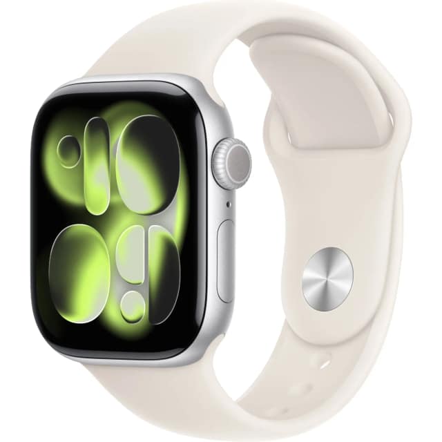 Смарт-часы Apple Watch Series 11 42mm Silver Aluminium Case with Starlight Sport Band S M