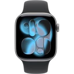 Смарт-часы Apple Watch Series 11 42mm Space Grey Aluminium Case with Black Sport Band M L — фото 3