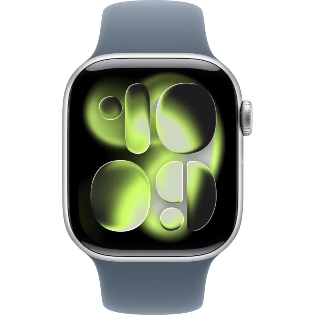 Смарт-часы Apple Watch Series 11 46mm Silver Aluminium Case with Anchor Blue Sport Band S M — фото 3