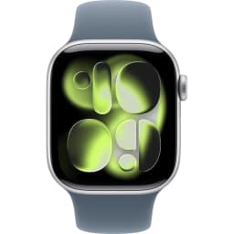 Смарт-часы Apple Watch Series 11 46mm Silver Aluminium Case with Anchor Blue Sport Band S M — фото 3