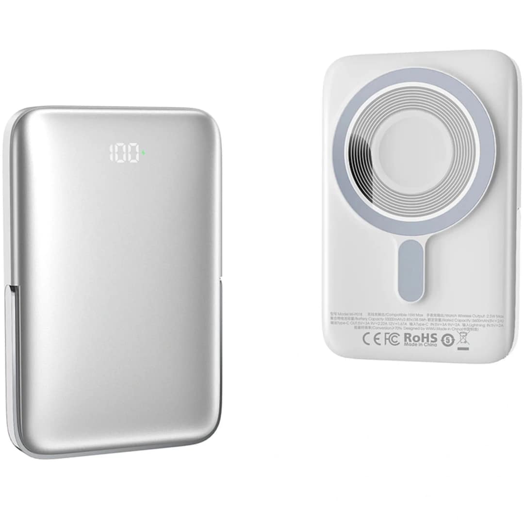 Внешний аккумулятор WiWU Elite Series Magsafe Wi-P018 10000 mAh, White — фото 2