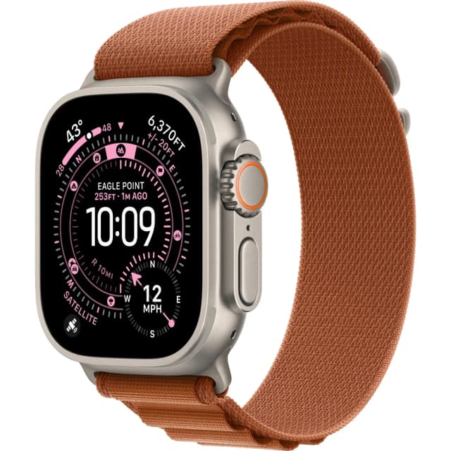 Смарт-часы Apple Watch Ultra 3 49mm Titanium Case with Terra Cotta Alpine Loop S, Natural