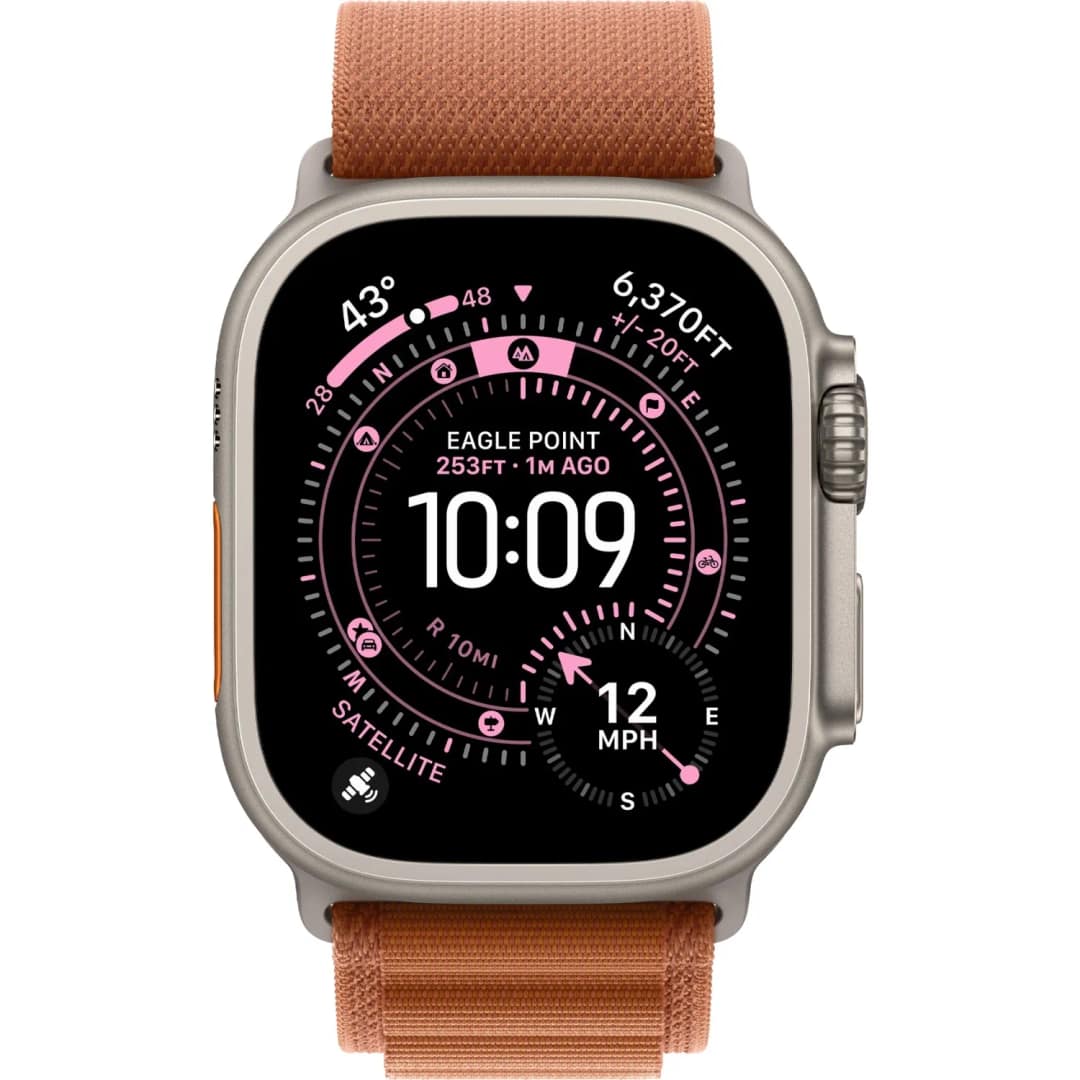 Смарт-часы Apple Watch Ultra 3 49mm Titanium Case with Terra Cotta Alpine Loop S, Natural — фото 3