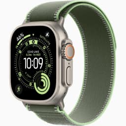 Смарт-часы Apple Watch Ultra 3 49mm Titanium Case with Green Neon Trail Loop S M, Natural — фото 1
