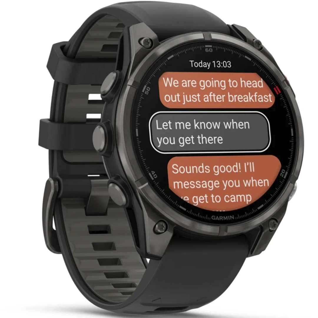 Смарт-часы Garmin Fenix 8 Pro 47mm Amoled Sapphire Lens Carbon Grey DLC Tinanium With Black Pebble Gray — фото 3