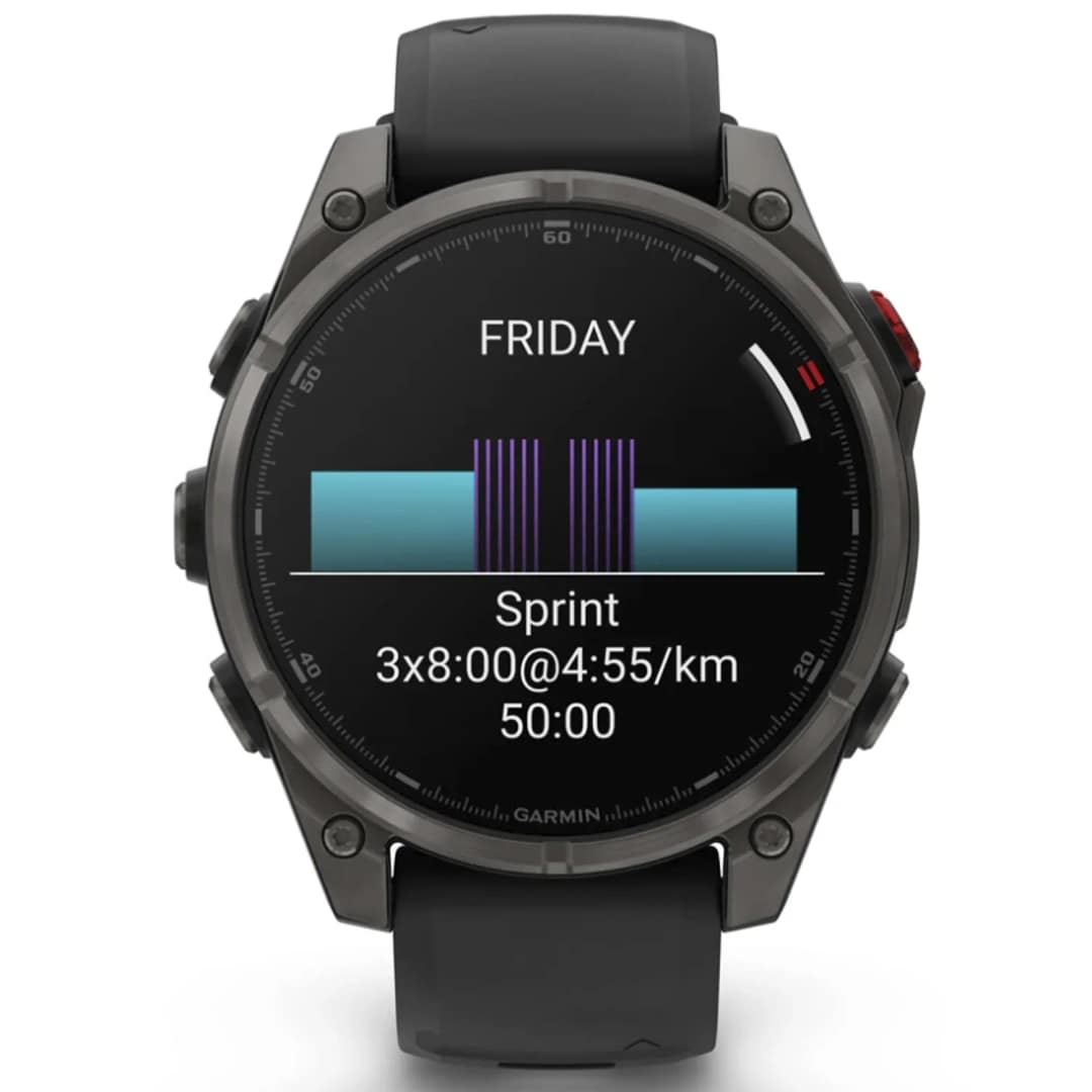 Смарт-часы Garmin Fenix 8 Pro 47mm Amoled Sapphire Lens Carbon Grey DLC Tinanium With Black Pebble Gray — фото 5