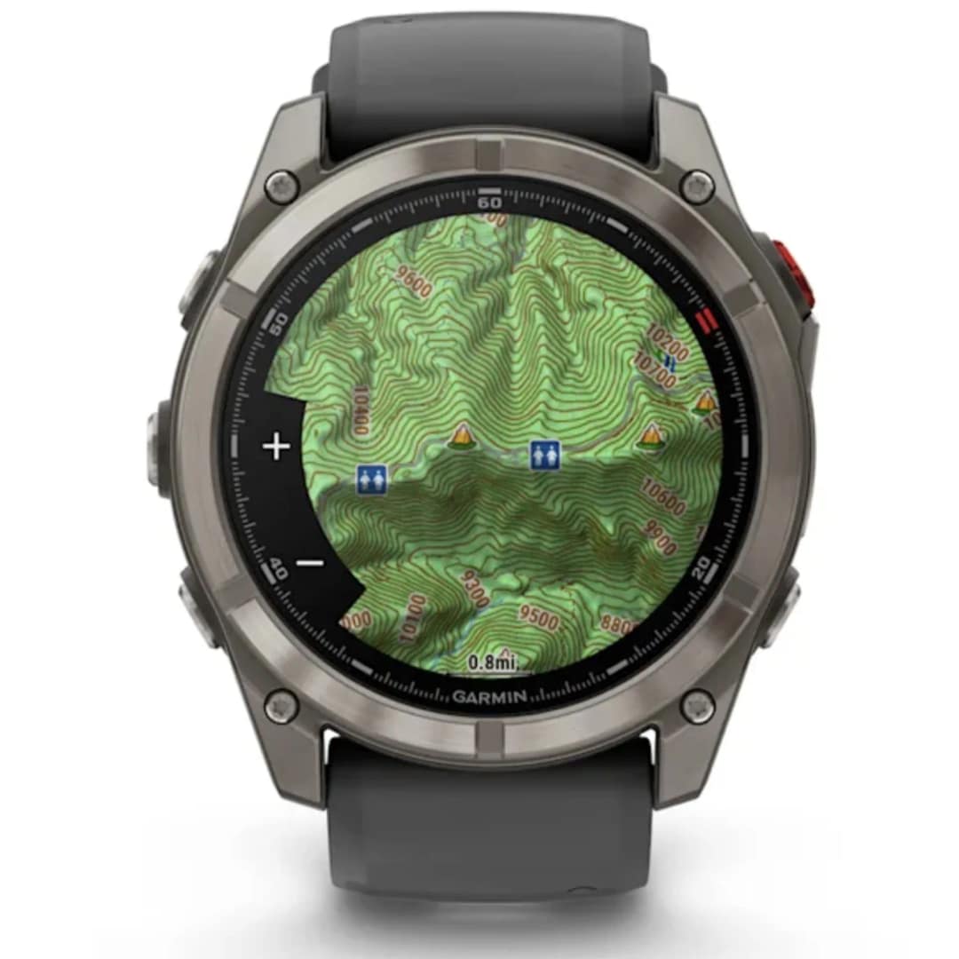 Смарт-часы Garmin Fenix 8 Pro 51mm Amoled Sapphire Lens Tinanium With Graphite Black Silicone Band — фото 6