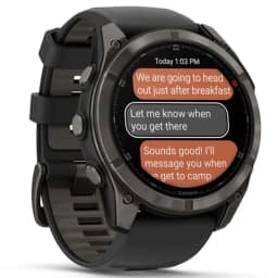 Смарт-часы Garmin Fenix 8 Pro 51mm Amoled Sapphire Lens Carbon Grey DLC Tinanium With Pebble Gray, Black — фото 2