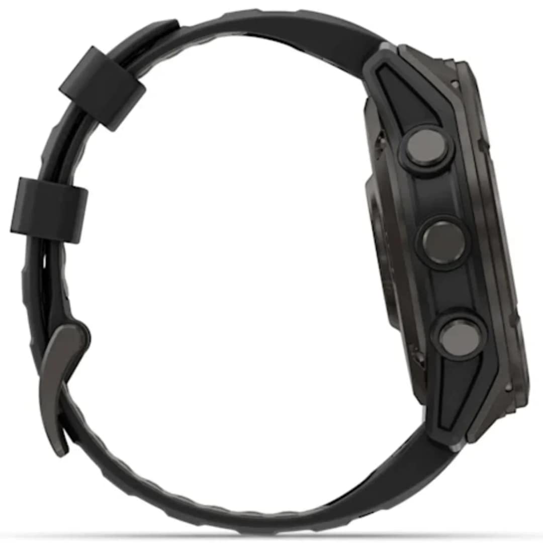 Смарт-часы Garmin Fenix 8 Pro 51mm Amoled Sapphire Lens Carbon Grey DLC Tinanium With Pebble Gray, Black — фото 4
