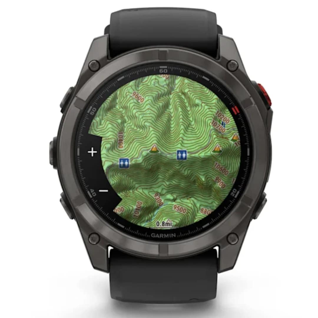 Смарт-часы Garmin Fenix 8 Pro 51mm Amoled Sapphire Lens Carbon Grey DLC Tinanium With Pebble Gray, Black — фото 5