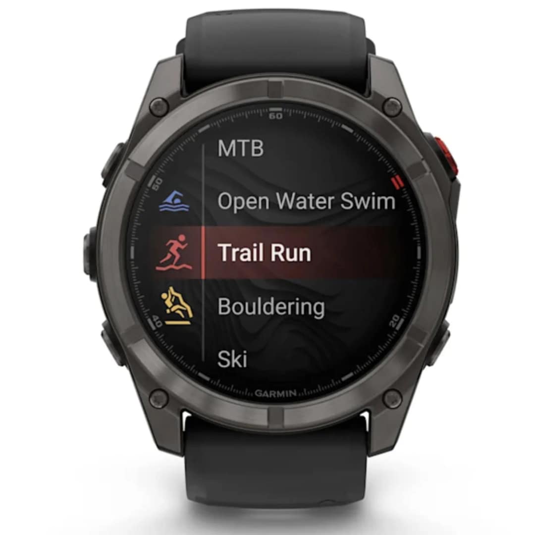 Смарт-часы Garmin Fenix 8 Pro 51mm Amoled Sapphire Lens Carbon Grey DLC Tinanium With Pebble Gray, Black — фото 7