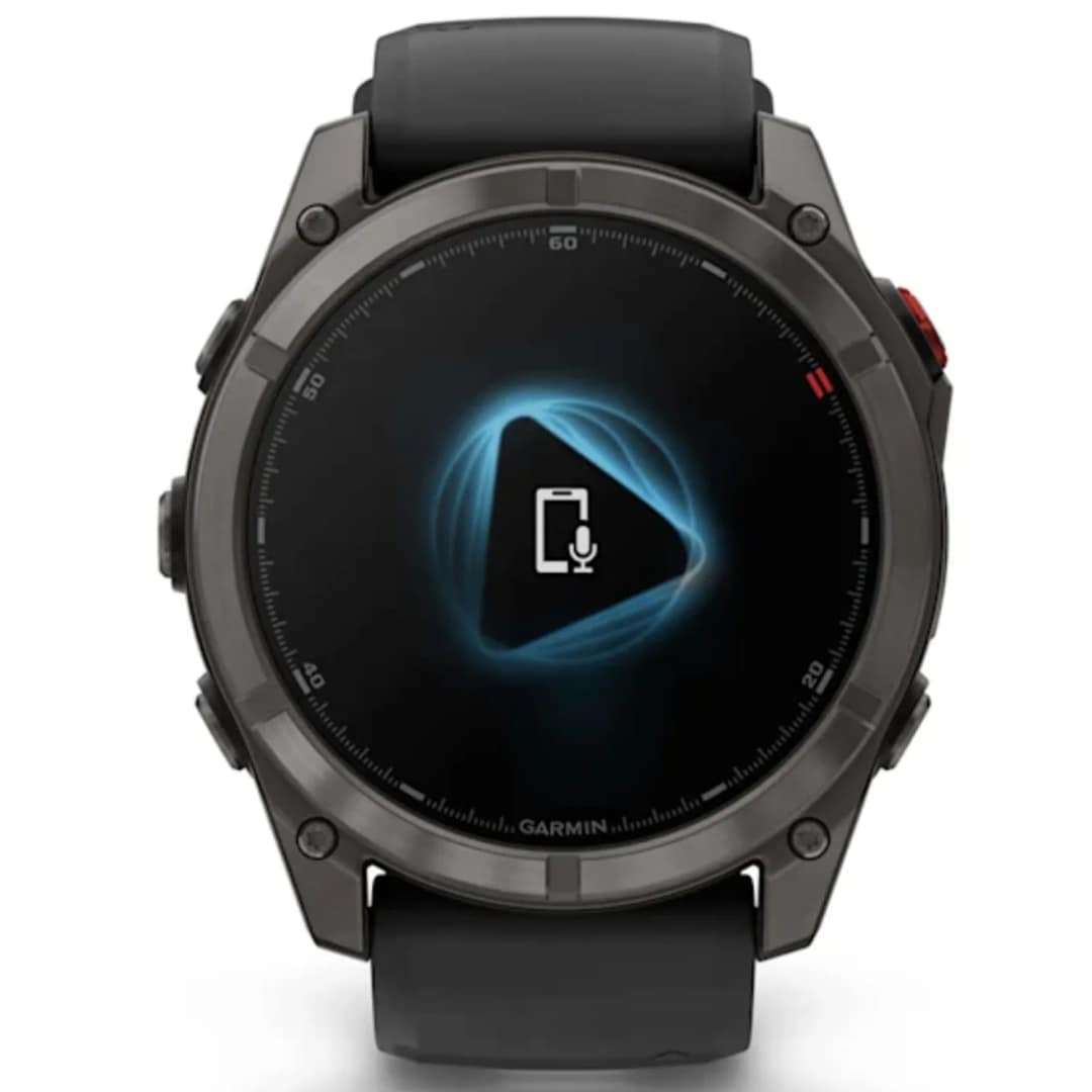Смарт-часы Garmin Fenix 8 Pro 51mm Amoled Sapphire Lens Carbon Grey DLC Tinanium With Pebble Gray, Black — фото 8