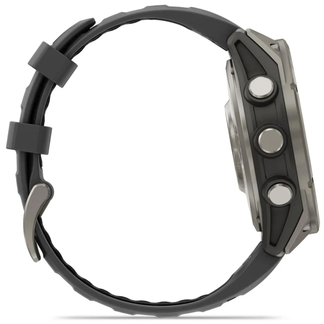 Смарт-часы Garmin Fenix 8 Pro 47mm Amoled Sapphire Lens Tinanium With Black Silicone Band, Graphite — фото 2