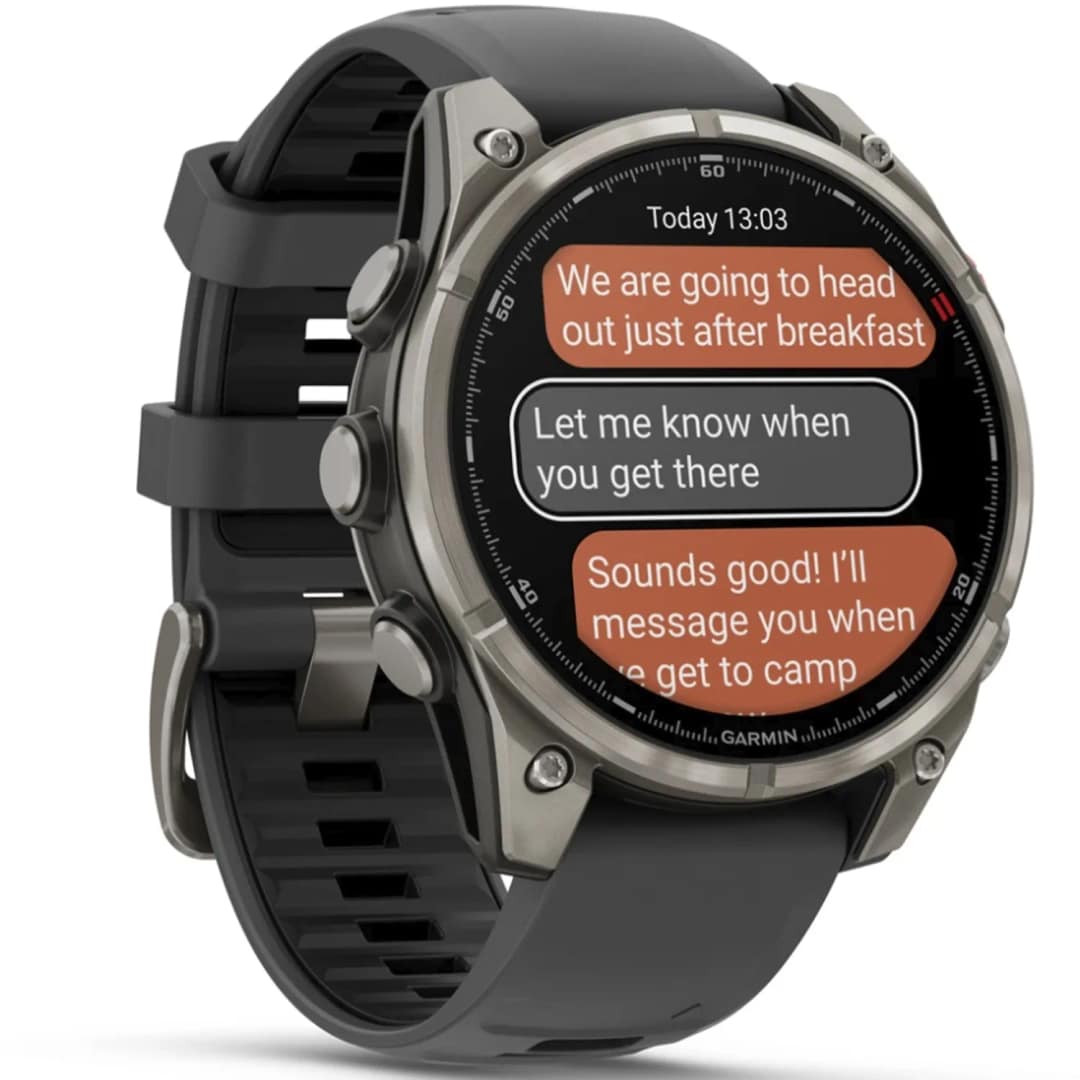 Смарт-часы Garmin Fenix 8 Pro 47mm Amoled Sapphire Lens Tinanium With Black Silicone Band, Graphite — фото 3