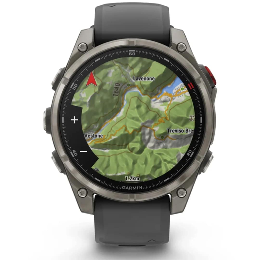 Смарт-часы Garmin Fenix 8 Pro 47mm Amoled Sapphire Lens Tinanium With Black Silicone Band, Graphite — фото 5