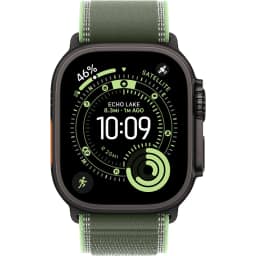 Смарт-часы Apple Watch Ultra 3 49mm Titanium Case with Green Neon Trail Loop S M, Black — фото 3